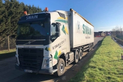 Swain Volvo Truck with matching trailer