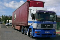 Clark Transport Ltd MAN Truck with curtainsider trailer featuring BigRig