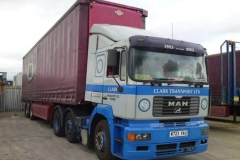 Clark Transport Ltd MAN Truck with curtainsider trailer
