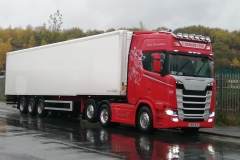 E Howard and Son Scania S500 with Fridge Trailer