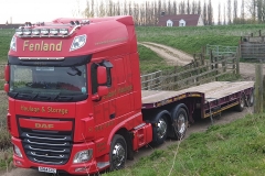 Fenland-Haulage-and-Storage-DAF-Truck-with-low-loader-trailer