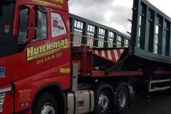 Hutchinson Engineering Services Volvo FH Truck with bridge section on trailer