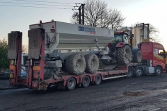 Hutchinson Engineering Services Volvo FH loaded with agricultural tractor and trailer