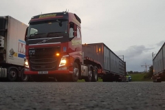 Hutchinson Volvo FH with heavy haulage low loader trailer