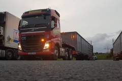 Hutchinson Volvo FH with heavy haulage low loader trailer