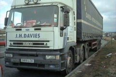 J H Davies Ford Iveco truck with curtainsider trailer