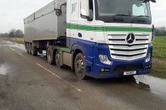 Johnston Wagstaffe Mercedes Actros with Tipper Trailer
