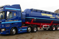 M.S. Wayman and sons Ltd Waymans Transport Scania with tanker trailer
