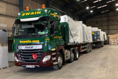 R Swain and Sons DAF CF loaded in warehouse