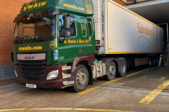R Swain and Sons DAF with refrigerated trailer
