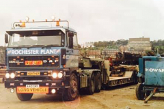 Rochester Plant ERF with low loader trailer