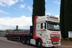 Rutherford-Transport-Cumbernauld-DAF-XF-Flatbed-Triaxle-Trailer-Loaded