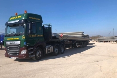Swain-and-Sons-Ltd-DAF-CF-with-trailer-loaded-with-steel
