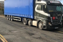 Woodys Haulage Mercedes Truck with Curtainsider Trailer