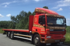 Loyd Watson Haulage DAF CF Flatbed Rigid Truck Featuring Bart