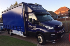 Steves Removals Iveco Light haulage vehicle with curtains