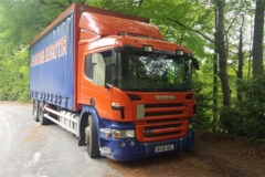 Scania curtainsider rigid 6 wheeler