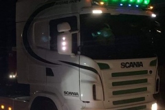 Scania-truck-with-green-driving-lamps