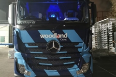 Woodland-Group-Mercedes-truck-with-neon-lighting-featuring-Peanuts