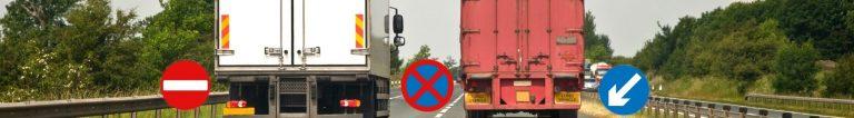 truck drivers british road signs refresher