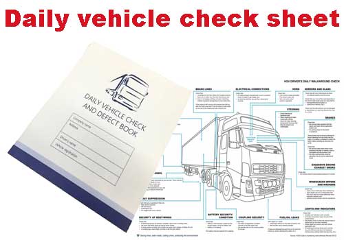 Truck vehicle check sheet article british trucking