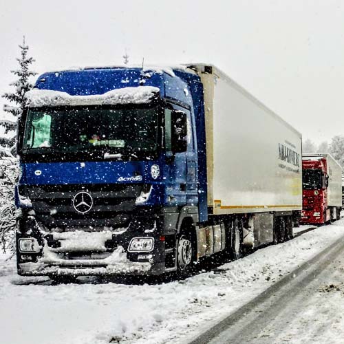 driving trucks in winter weather british trucking