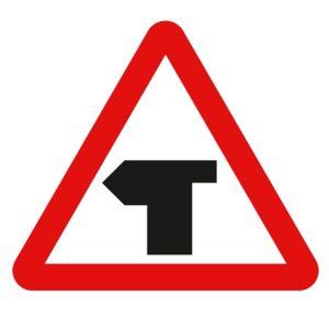 T-Junction with priority over vehicles from the right road sign