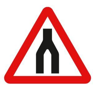 dual carriageway ends road sign