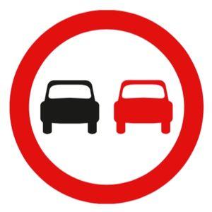 no overtaking road sign