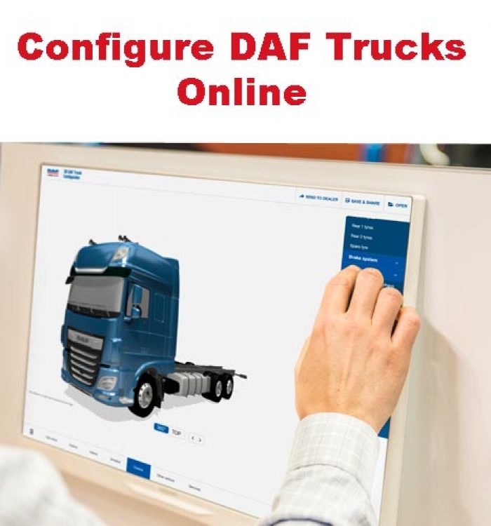 Configure DAF trucks online 3D Truck Configurator