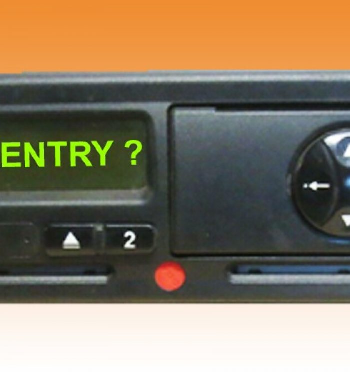 digital tachograph manual entry how to
