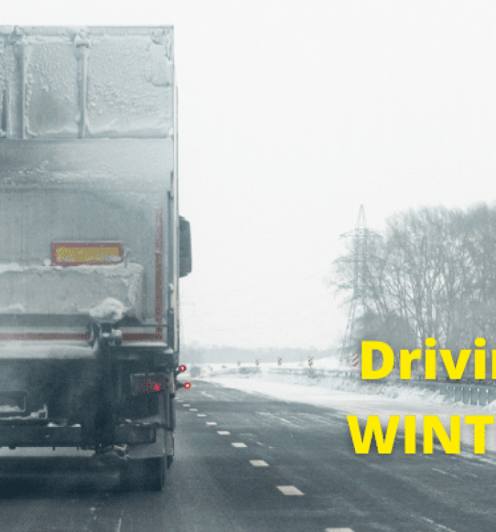 driving trucks in winter weather British Trucking