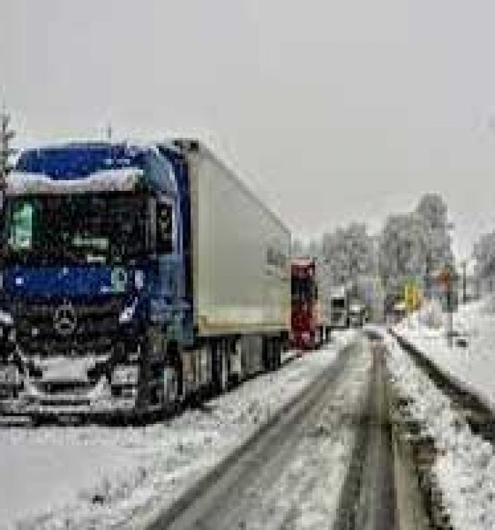 truck in snow